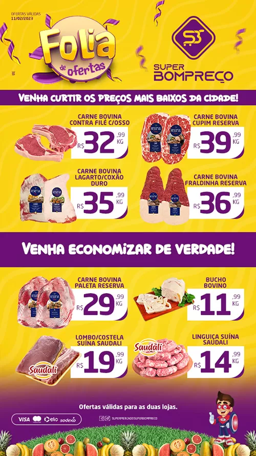 Confira as promoções no Supermercado Super Bom Preço em Brumado