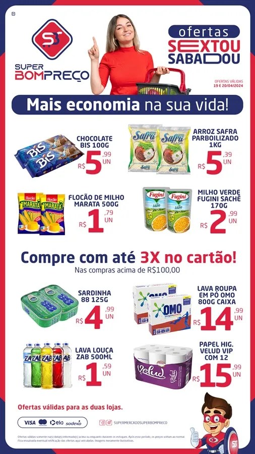 Confira as promoções no Supermercado Super Bom Preço em Brumado