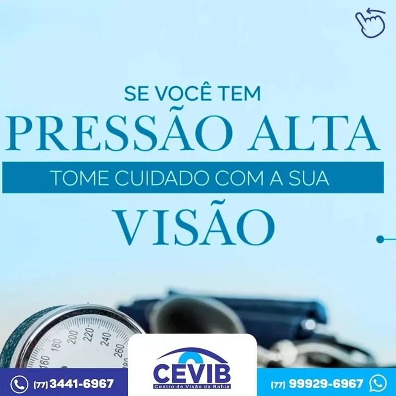 Cevib alerta para necessidade de exames visuais específicos para quem tem pressão alta