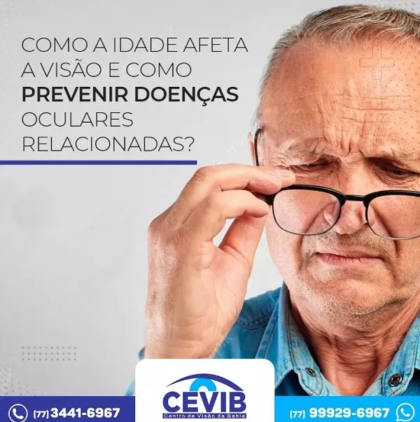 Cevib fala sobre importância de prevenir doenças oculares relacionadas ao envelhecimento