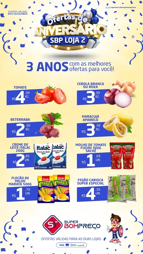 Confira as promoções no Supermercado Super Bom Preço em Brumado