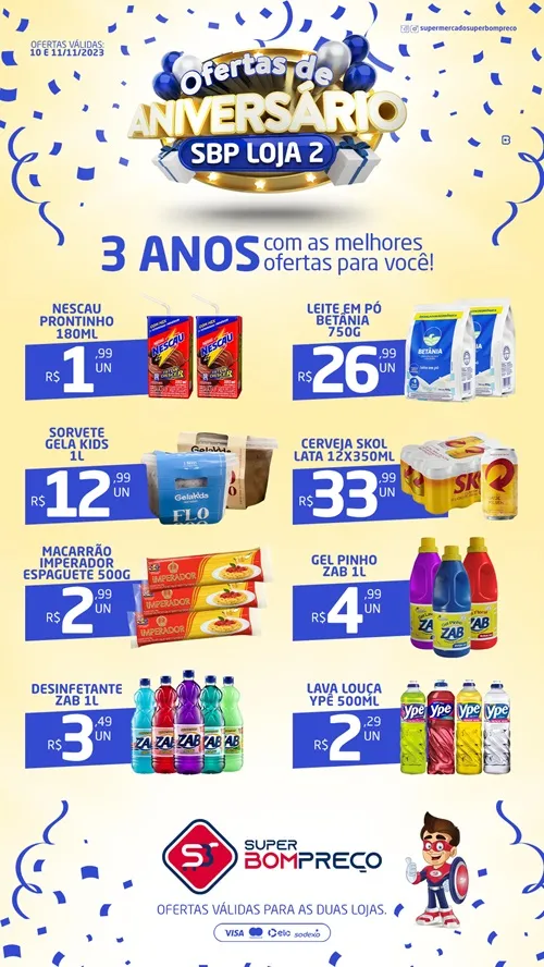 Confira as promoções no Supermercado Super Bom Preço em Brumado