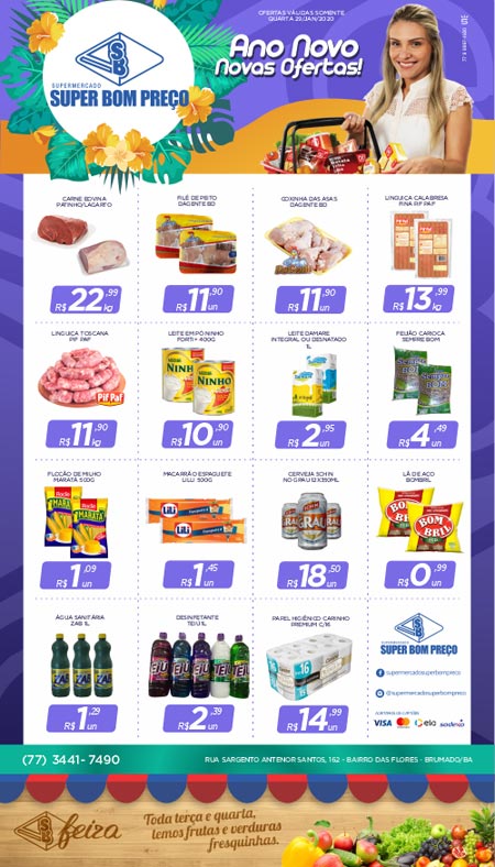 Confira as promoções desta quarta (29) no Supermercado Super Bom Preço em Brumado