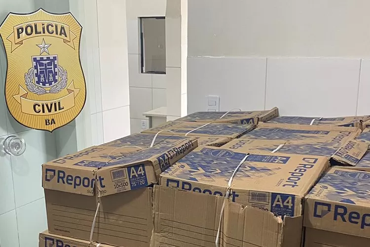 Polícia Civil recupera lote de papel avaliado em R$ 15 mil