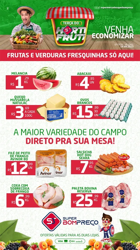 Confira as promoções no Supermercado Super Bom Preço em Brumado