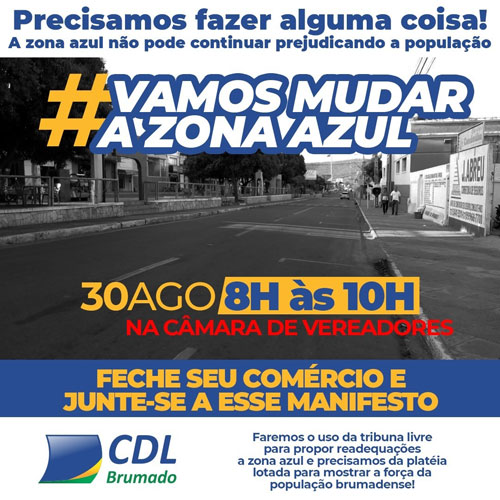 Movimento #VamosMudaraZonaAzul tem início em Brumado