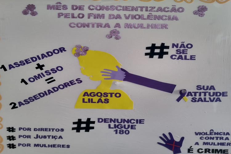 Creas Chico Xavier intensifica campanha Agosto Lilás em combate à violência contra a mulher em Brumado