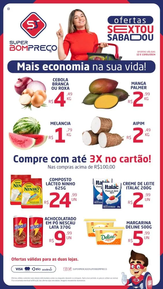 Confira as promoções no Supermercado Super Bom Preço em Brumado