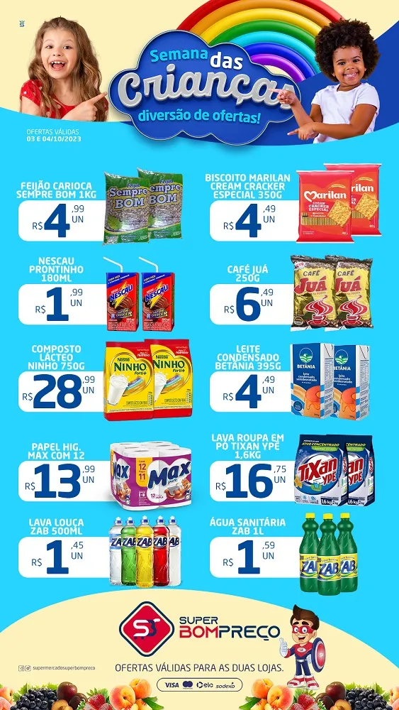 Confira as promoções no Supermercado Super Bom Preço em Brumado