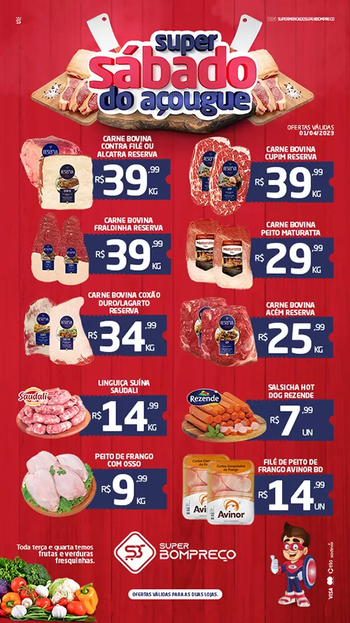 'Sábado do Açougue': Confira as promoções no Supermercado Super Bom Preço em Brumado