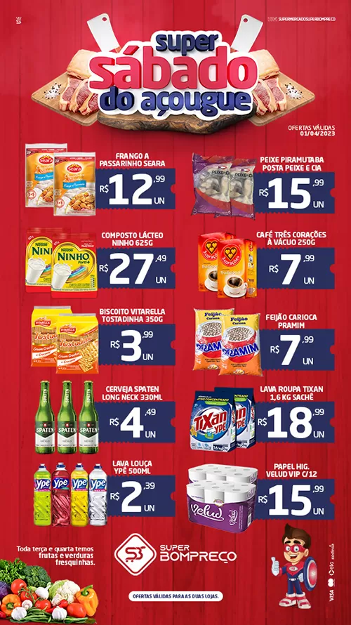 'Sábado do Açougue': Confira as promoções no Supermercado Super Bom Preço em Brumado