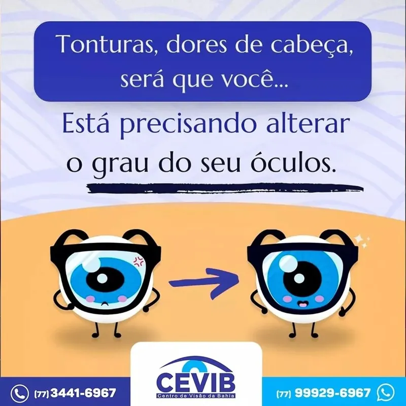 Cevib alerta para sintomas que indicam que está na hora de trocar a sua lente