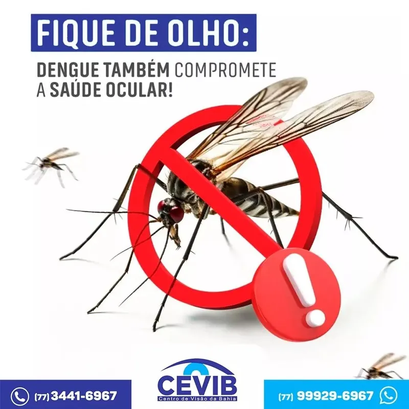 Cevib informa que a dengue também pode afetar a saúde ocular dos pacientes