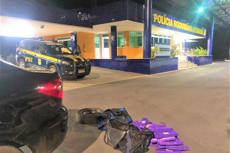 Vitória da Conquista: PRF apreende mais de 50 kg de drogas com motorista de aplicativo