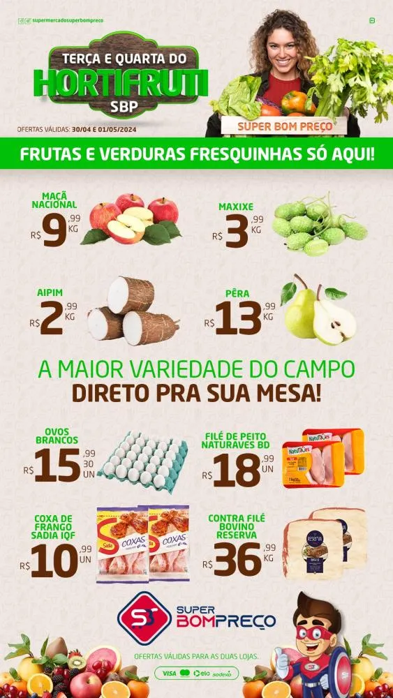 Confira as promoções no Supermercado Super Bom Preço em Brumado