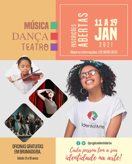 Brumado recebe projeto sociocultural de música, dança e teatro