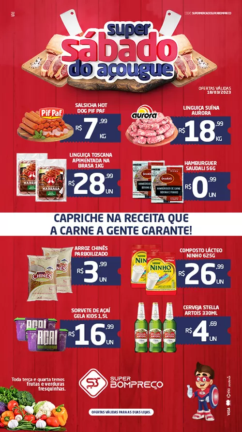 'Sábado do Açougue': Confira as promoções no Supermercado Super Bom Preço em Brumado