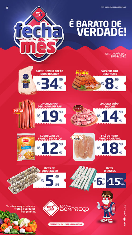 Confira as promoções no Supermercado Super Bom Preço em Brumado