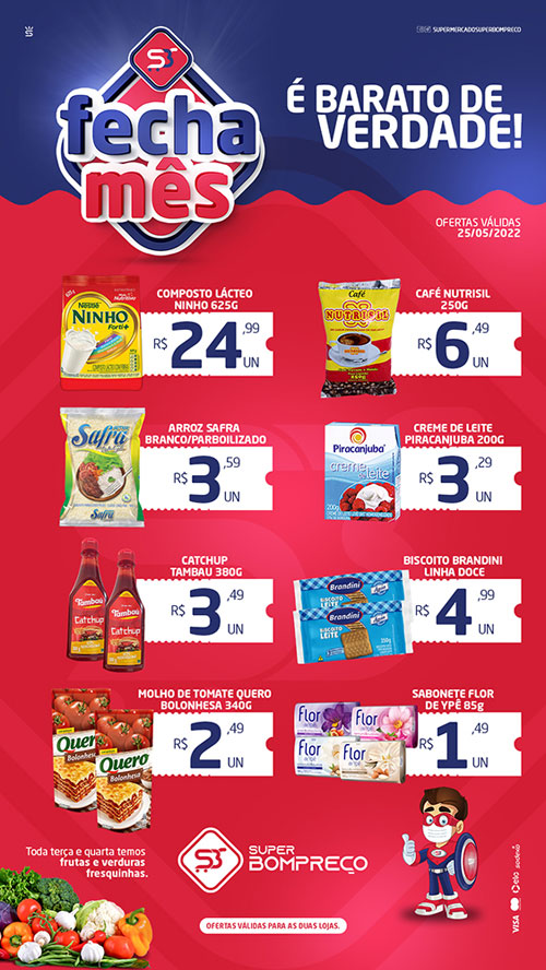 Confira as promoções no Supermercado Super Bom Preço em Brumado