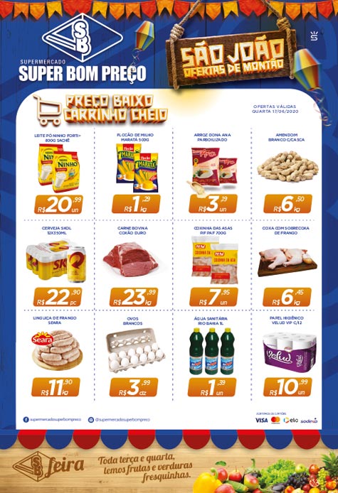 Confira as promoções da semana no Supermercado Super Bom Preço em Brumado