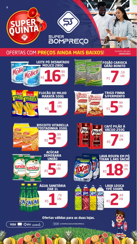 Confira as promoções no Supermercado Super Bom Preço em Brumado