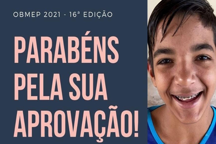 Brumado: Aluno da Escola Municipal Miguel Mirante conquista medalha de prata na 16ª OBMEP