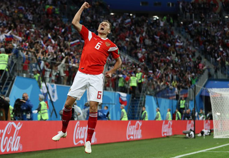 Rússia vence o Egito e fica muito perto das oitavas da Copa do Mundo 2018