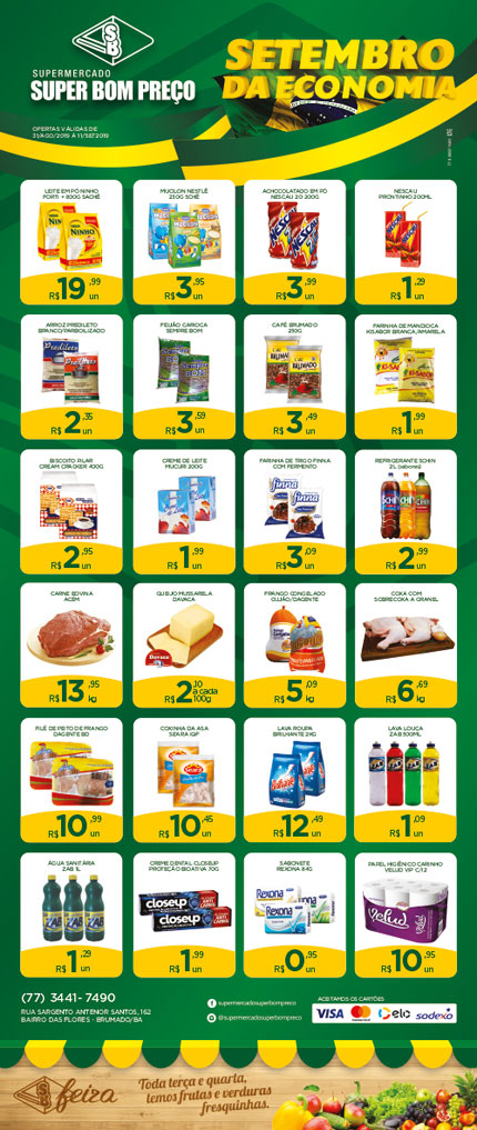 Confira as promoções da semana no Supermercado Super Bom Preço em Brumado