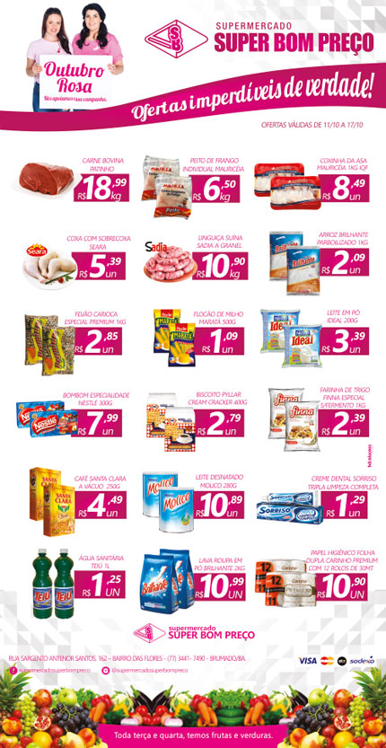 Confira as promoções no Supermercado Super Bom Preço em Brumado