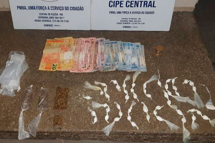 Homem é preso com maconha e cocaína na cidade de Tanhaçu