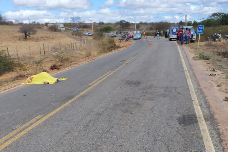 Guajeru: Adolescente de 16 anos morre após caminhão colidir com motocicleta na BA-148