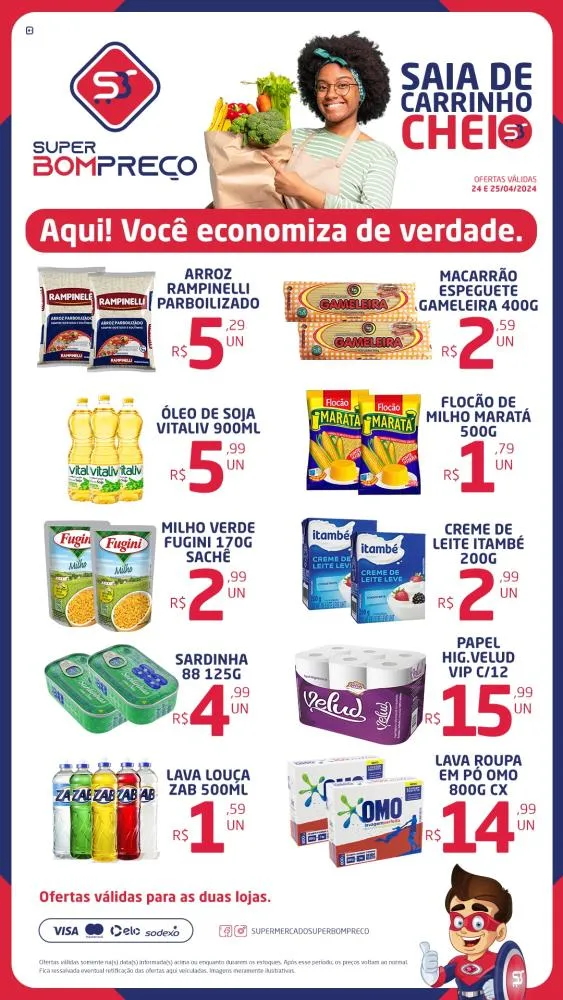 Confira as promoções no Supermercado Super Bom Preço em Brumado