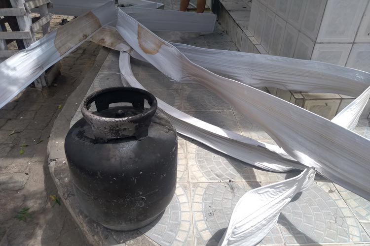 Botija de gás pega fogo e destrói restaurante de Marmitex em Brumado