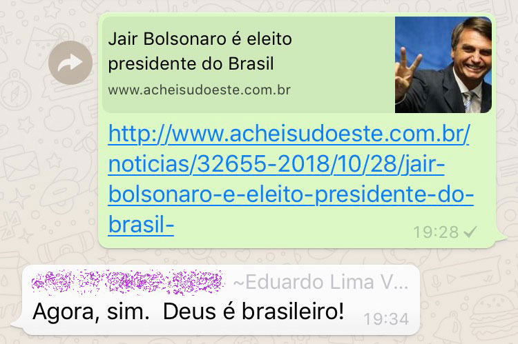 'Agora, sim. Deus é brasileiro', diz prefeito de Brumado após vitória de Jair Bolsonaro