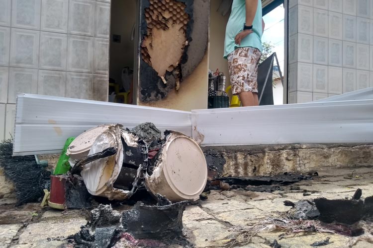 Botija de gás pega fogo e destrói restaurante de Marmitex em Brumado