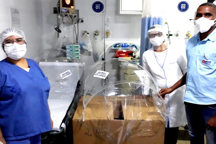 Brumado recebe bolhas de contenção e intubação para tratamento de pacientes de coronavírus