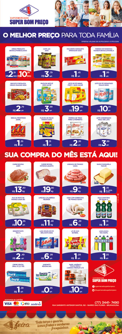 Confira as promoções no Supermercado Super Bom Preço em Brumado