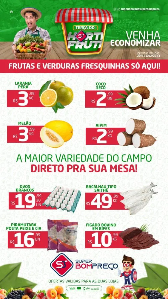 Confira as promoções no Supermercado Super Bom Preço em Brumado