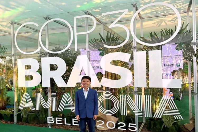 Jovem estudante de Paramirim brilha durante participação na COP30