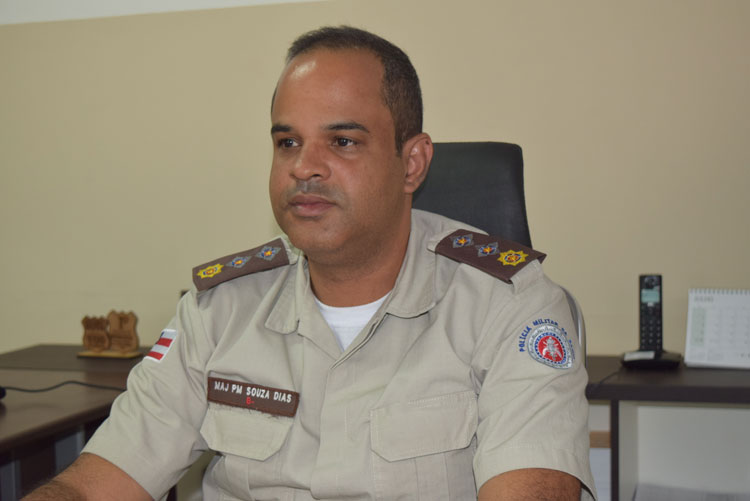 Major Adriano Souza Dias se despede do comando da 34ª CIPM em Brumado