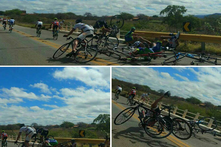 Acidente envolvendo vários ciclistas marca a 19ª Corrida Ecológica Brumado a Rio de Contas