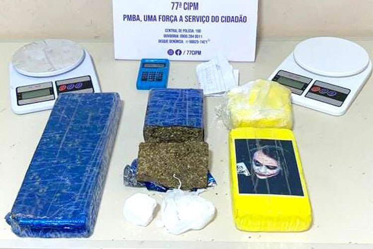Trio é preso com 3 kg de drogas em Vitória da Conquista