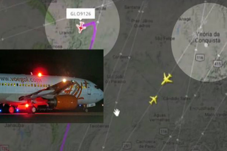 Avião da Gol faz manobra brusca no espaço aéreo de Caculé e fere comissários de bordo