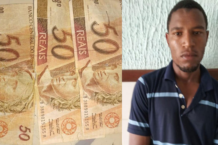 Homem é preso com notas falsas na cidade de Guanambi