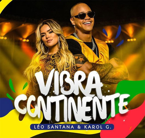 Parceria entre Léo Santana e cantora colombiana é tema da Copa América no Brasil
