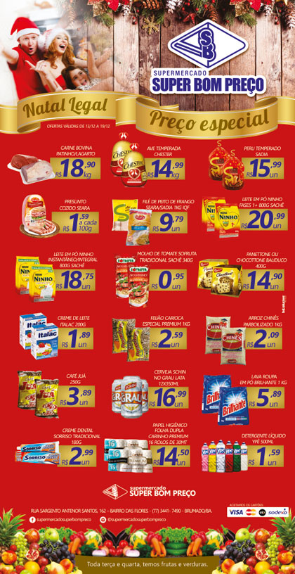 Confira as promoções no Supermercado Super Bom Preço em Brumado