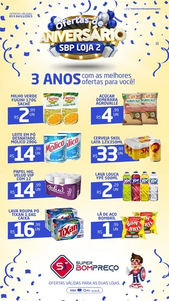 Confira as promoções no Supermercado Super Bom Preço em Brumado