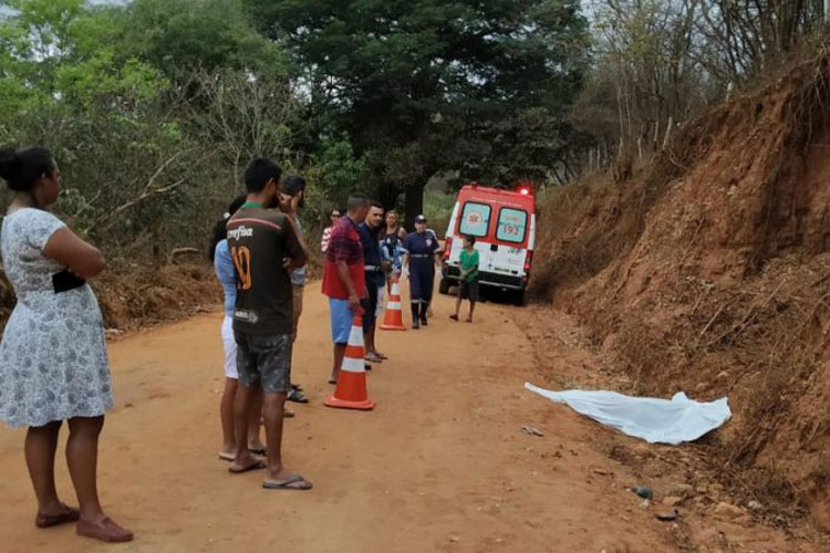 Caculé: Idoso morre após ser atropelado por motocicleta em estrada vicinal