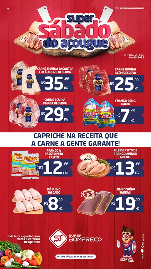 Confira as promoções no Supermercado Super Bom Preço em Brumado