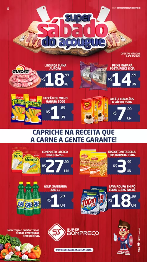 Confira as promoções no Supermercado Super Bom Preço em Brumado